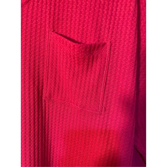 Calvin Klein women’s Barbie pink waffle knit tea size XL - Picture 4 of 5